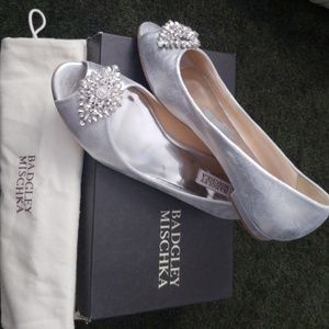 Badgley Mischka Taft Silver Metallic